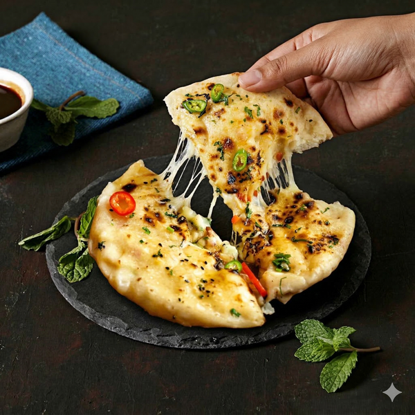 VEGAN CHEESE & CHILLI NAAN