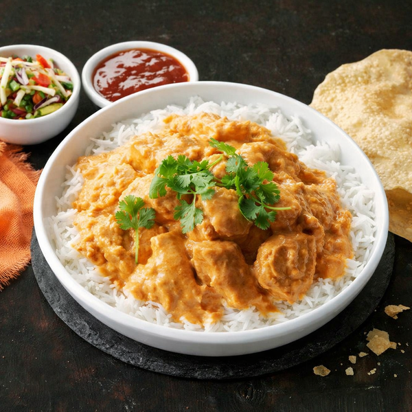 MILD CHICKEN KORMA WITH RICE