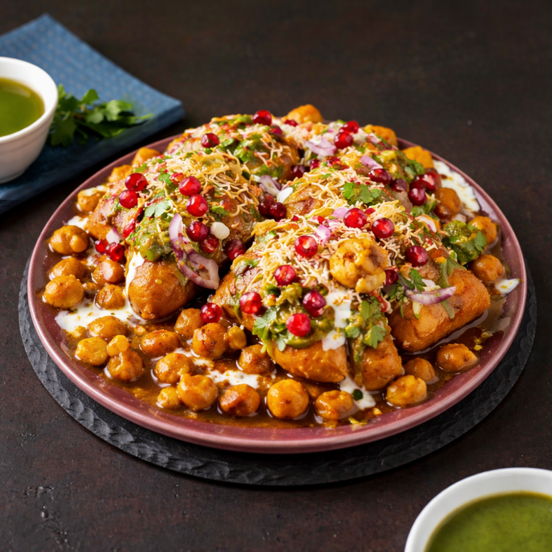 SAMOSA CHOLE CHAAT