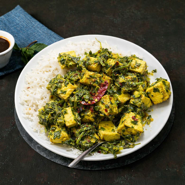 VEGAN SAAG PANEER